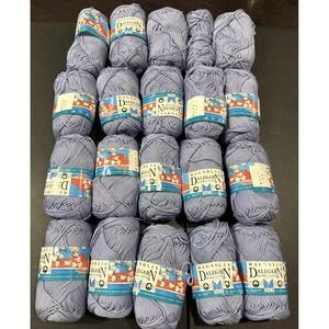 Dale Garn of Norway Magnolia Cotton Yarn 20 Skeins Lavender Purple NEW